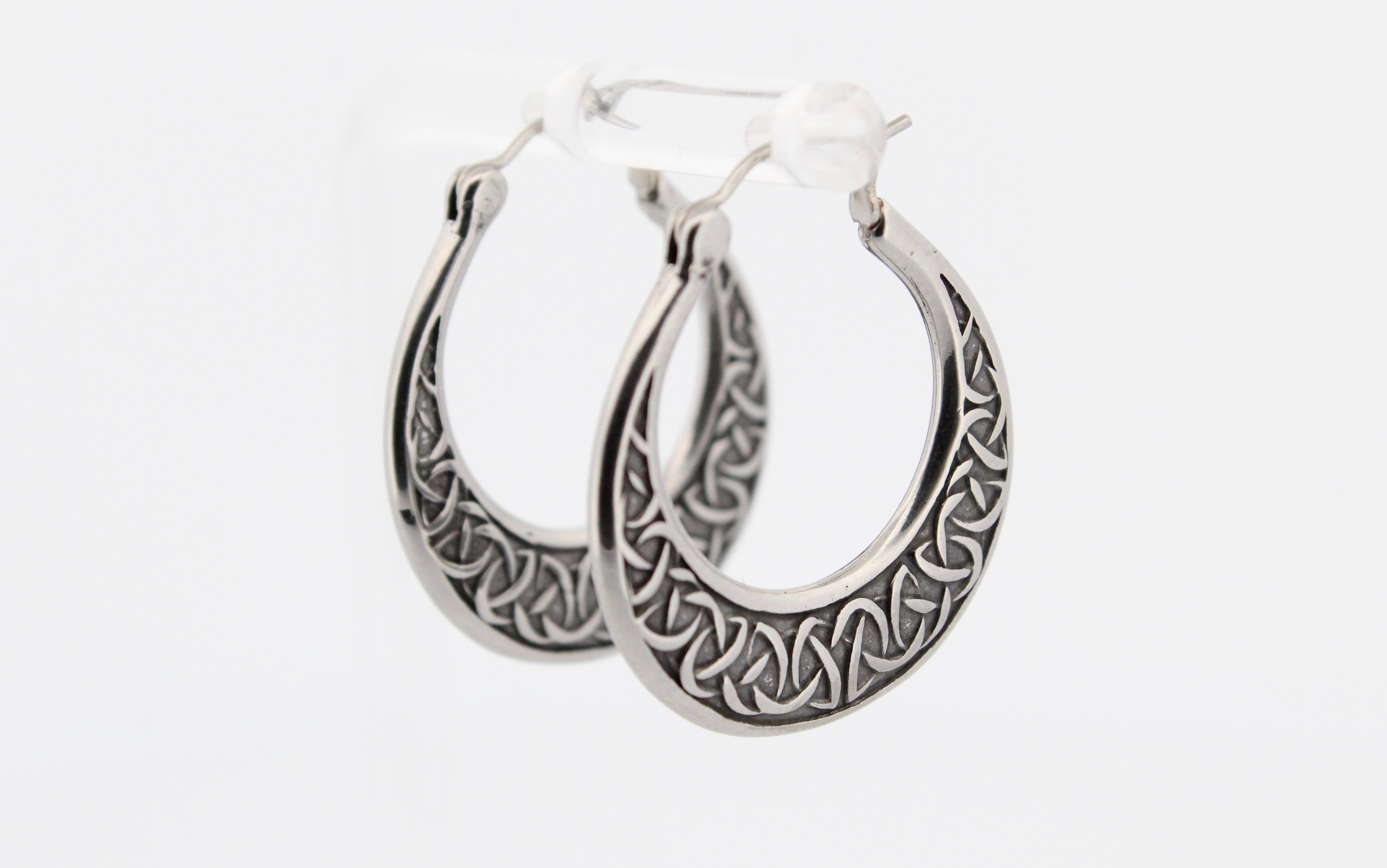 NORDIC MOON HOOP EARRINGS