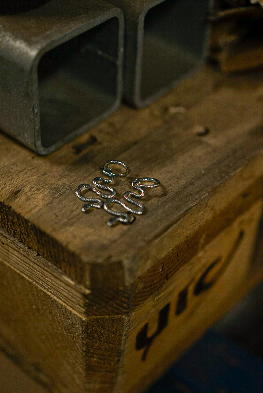 SLITHER HOOP EARRINGS